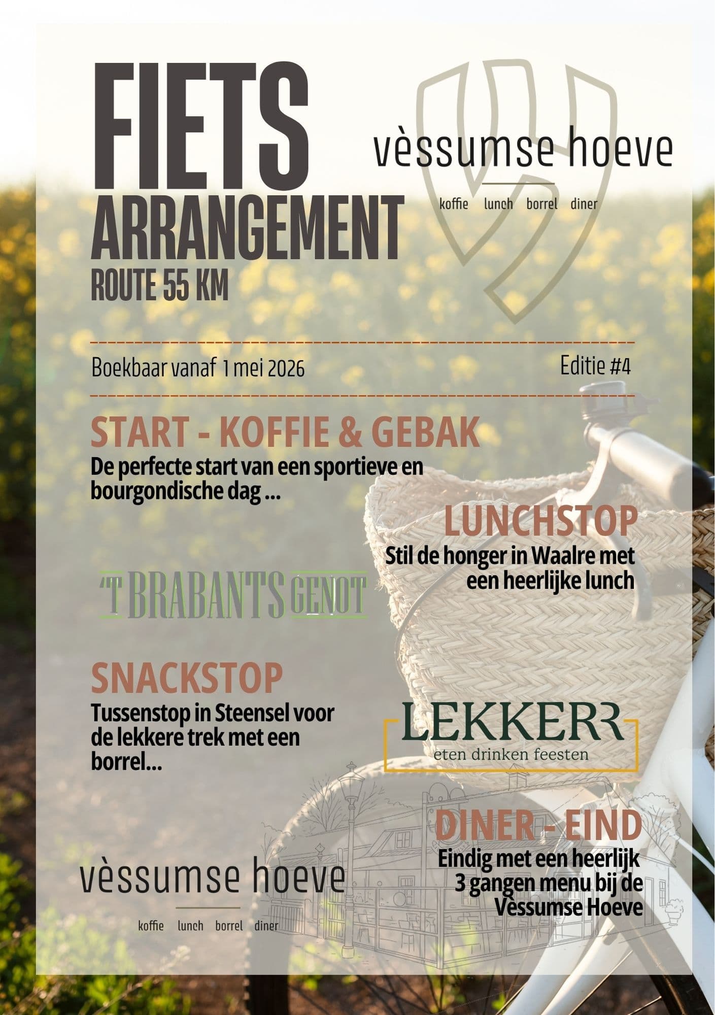 Poster fietsroute-arrangement 2026