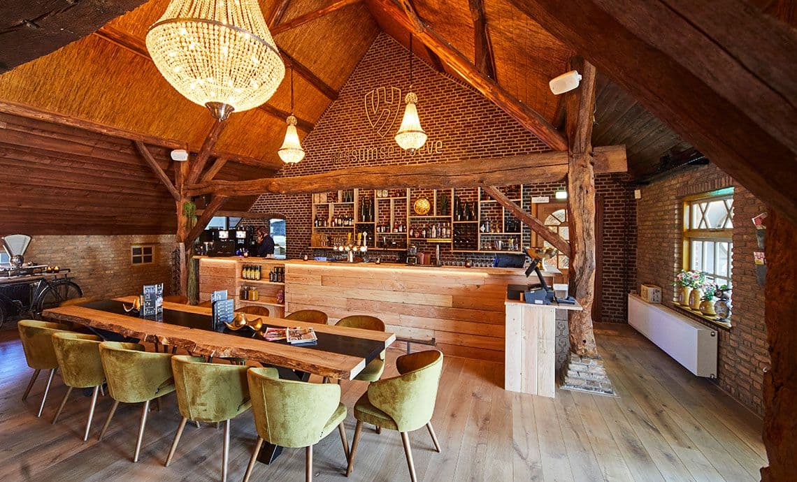 Het restaurant van binnen
